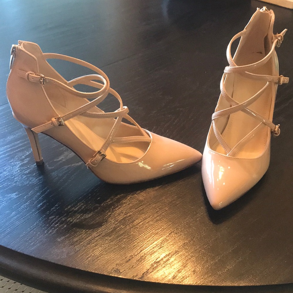 Marc Fisher Nude Strappy Pumps - Picture 2 of 4